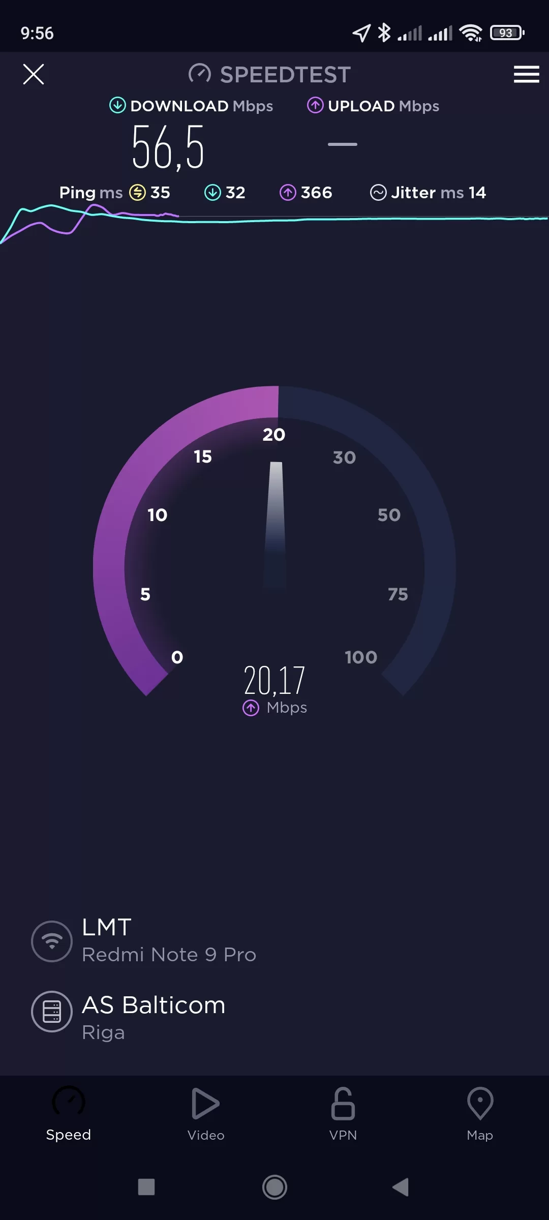 Aptuvenais WiFi ātrums DOWNLOAD